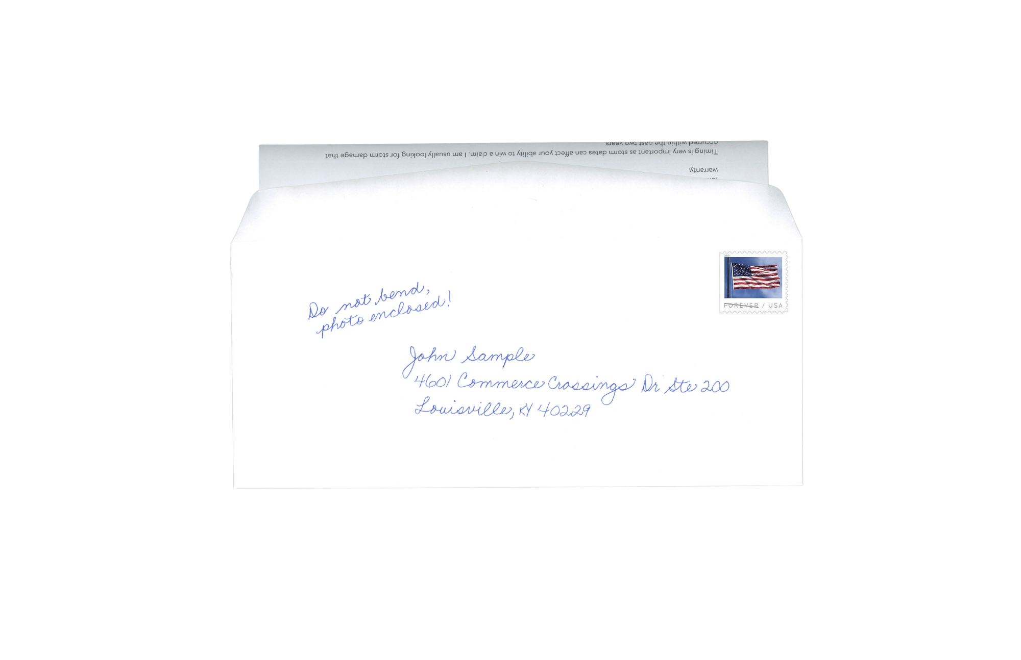 Handwritten mail sample 9