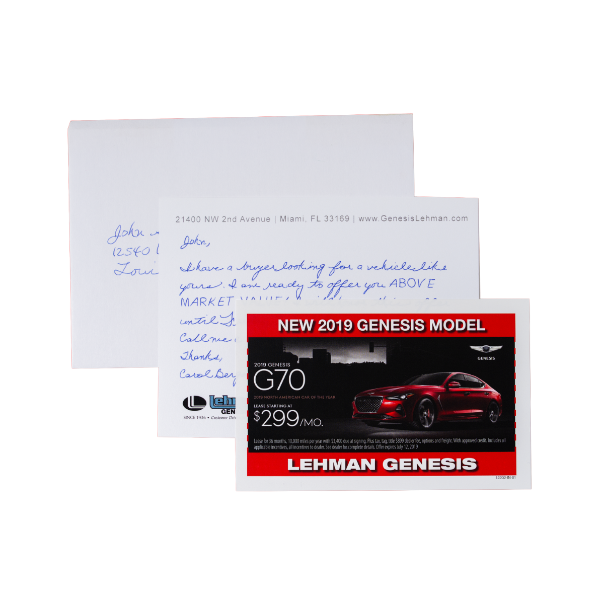 Handwritten mail sample 5